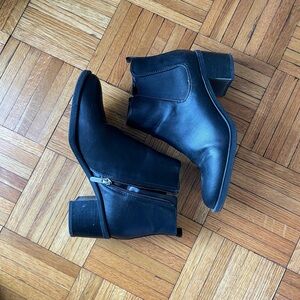 Black booties size 9